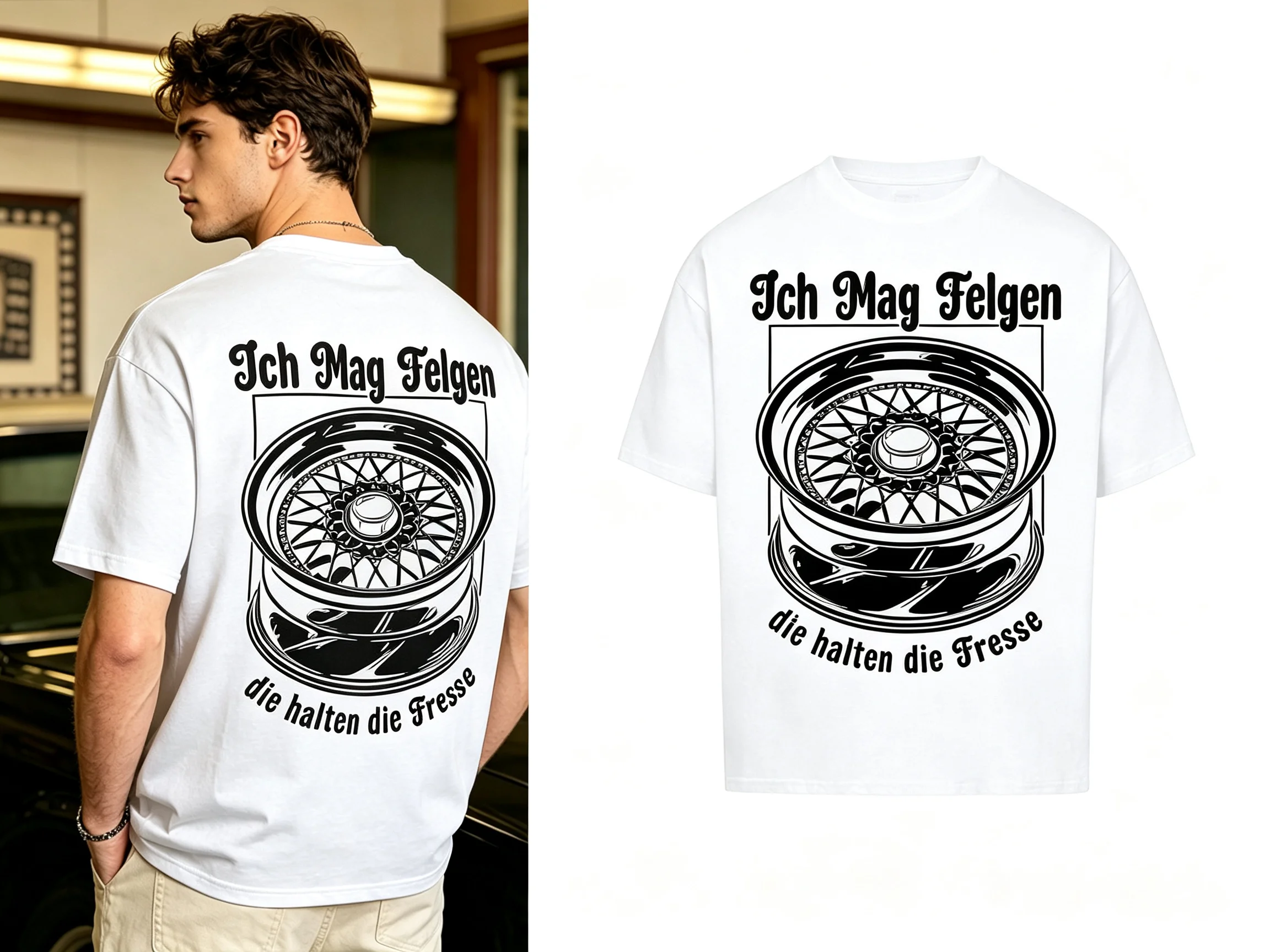 2026 Car Wheel Modification Graphic T-Shirt Kids Adults Oversized Crew Neck Short Sleeve Tee Casual Street Car Enthusiast Tops
