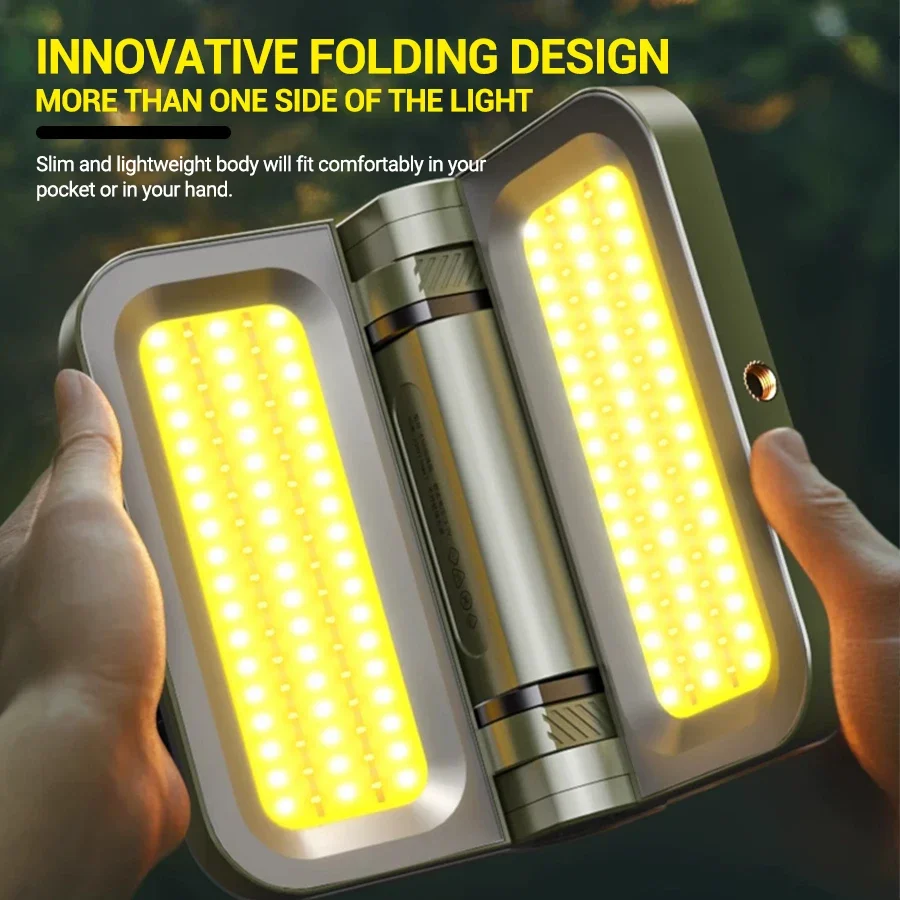 5000mAh Tent Lantern - Waterproof  Solar/USB Portable Charging Camping Light (Emergency Backup, Hanging Design, 3 Lighting Modes