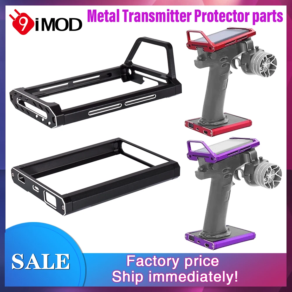 Support de protection d'émetteur 9IMOD pour Flysky Noble NB4, poignée de transport, cadre d'écran de contrôleur, pièces de mise à niveau blindée