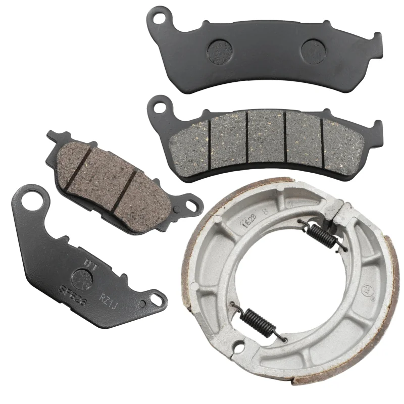 Front and rear brake skins for Hawker DKS150 HJ150-21 motorbikes