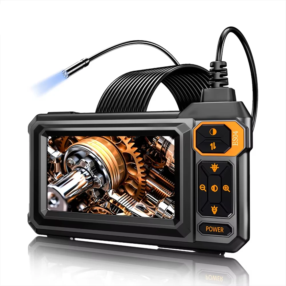 4.3-inch IPS Display Screen Digital Industrial Endoscope for Vehicle Maintenance Machine Inspection Blockage Removal 5m cable