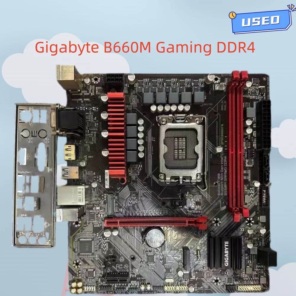 Gigabyte B660M Gaming DDR4 motherboard, LGA1700 interface, supports 12th and 13th generation Intel CPUDDR4 memory slots, M.2