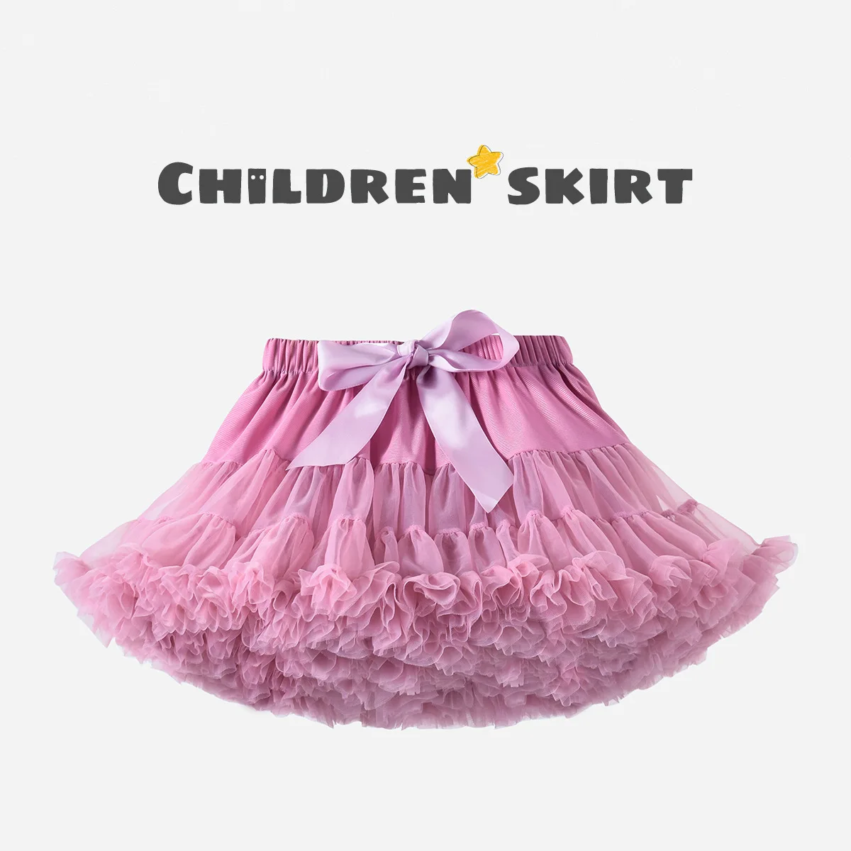 Baby Girls Tulle Tutu Skirt Ballerina Pettiskirt Fluffy Children Ballet Skirts For Party Dance Princess Girl Tulle Clothes 1-10Y