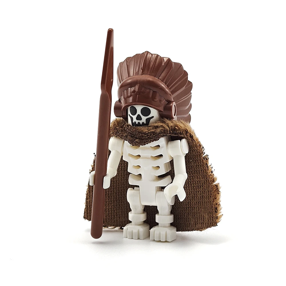 MOC Halloween Skeleton Armee Mini Puppe Bausteine DIY Zusammengebaute Bausteine Charakter Puppe Skelett Pferd Ornamente Spielzeug