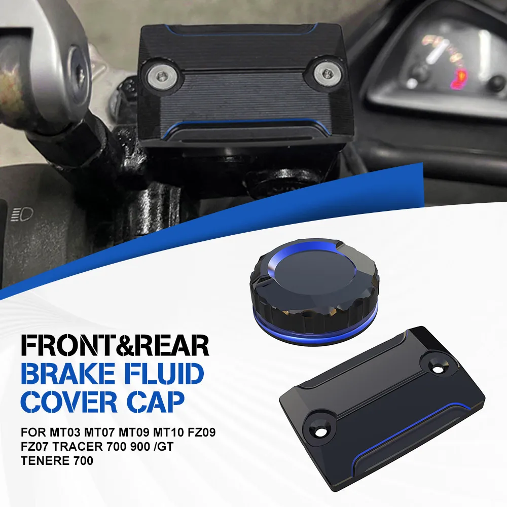 

For Yamaha MT03 MT07 MT09 MT10 FZ09 FZ07 Tracer 700 900 /GT Tenere 700 Front Brake Fluid Reservoir Cover Cylinder Oil Tank Cap