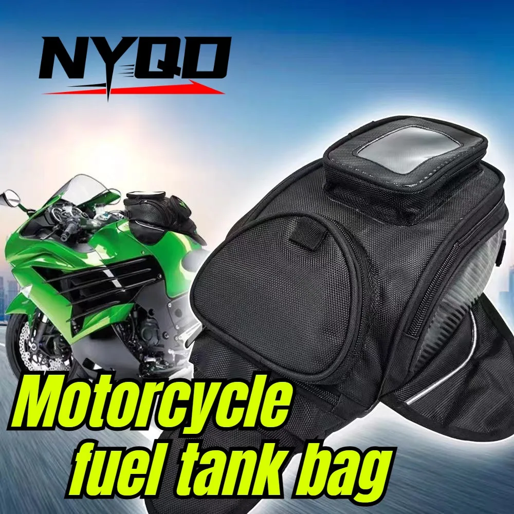 Waterproof Motorcycle Multifunctional Tank Bag With Phone Navigation Window Shoulder Carry Rear Seat Pack for Riding