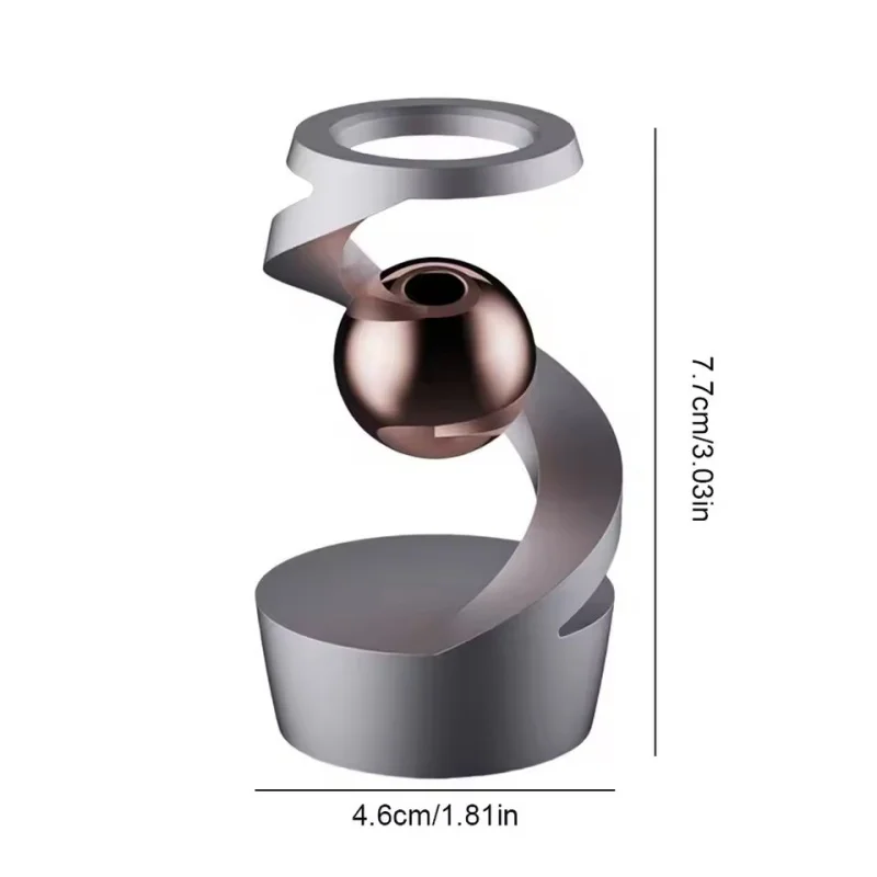 New Stress Relief Kinetic Sculpture Gravity Defying Kinetic Desk Toy Desktop Floating Gyroscope for Office Desk Decor for Adults - Image 6