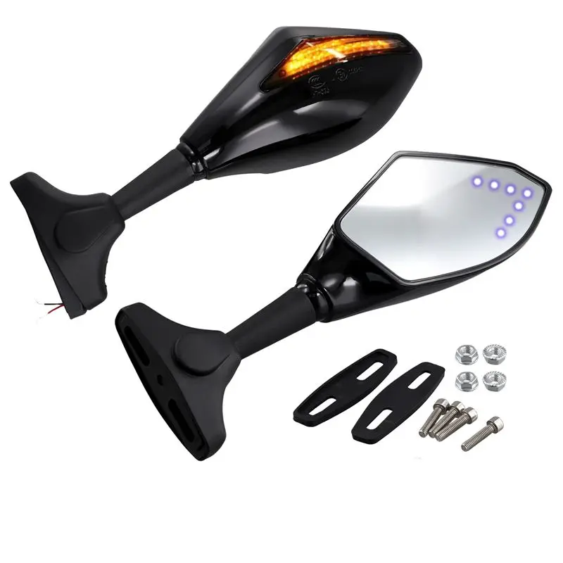 Customer Favorite Motorcycle LED Rearview Mirror With Light For YZF R1 R6 FZ1 FZ6 600R R3 R15 R25 YZF600 YZF1000