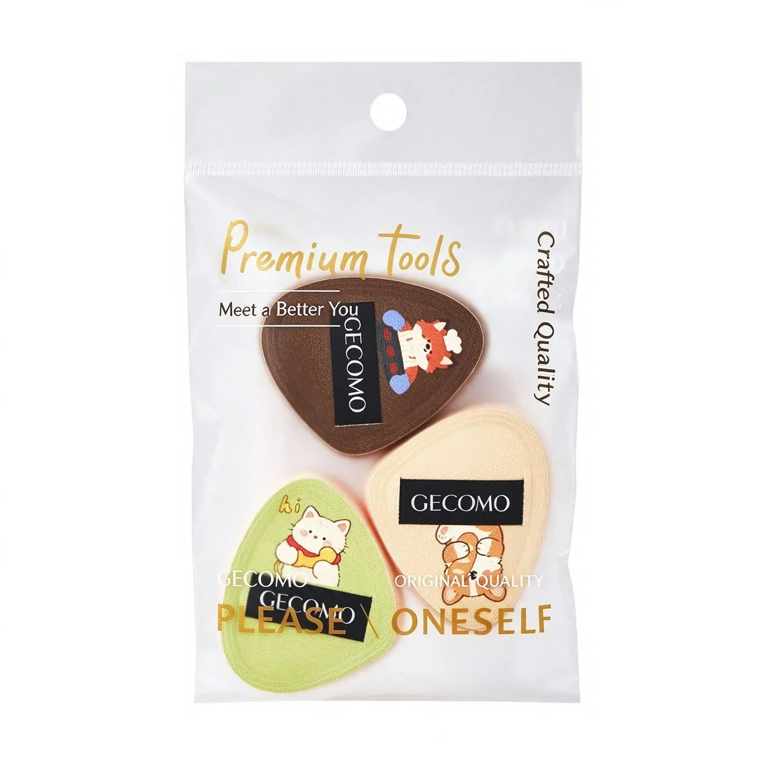 Thumb Puff Three Pack Concealer Air Cushion Setting Details Brightening Blush Mini Beauty Tool Small Puff