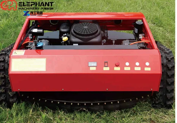Remote-Controlled Mower With Tracks Reliable Heavy Duty Tank Mower Spot Supply