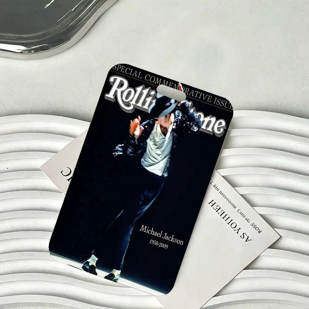 M-Michael J-Jackson ID Card Holder Badge Holders Lanyard Business Exhibit School Strap Neck Hang