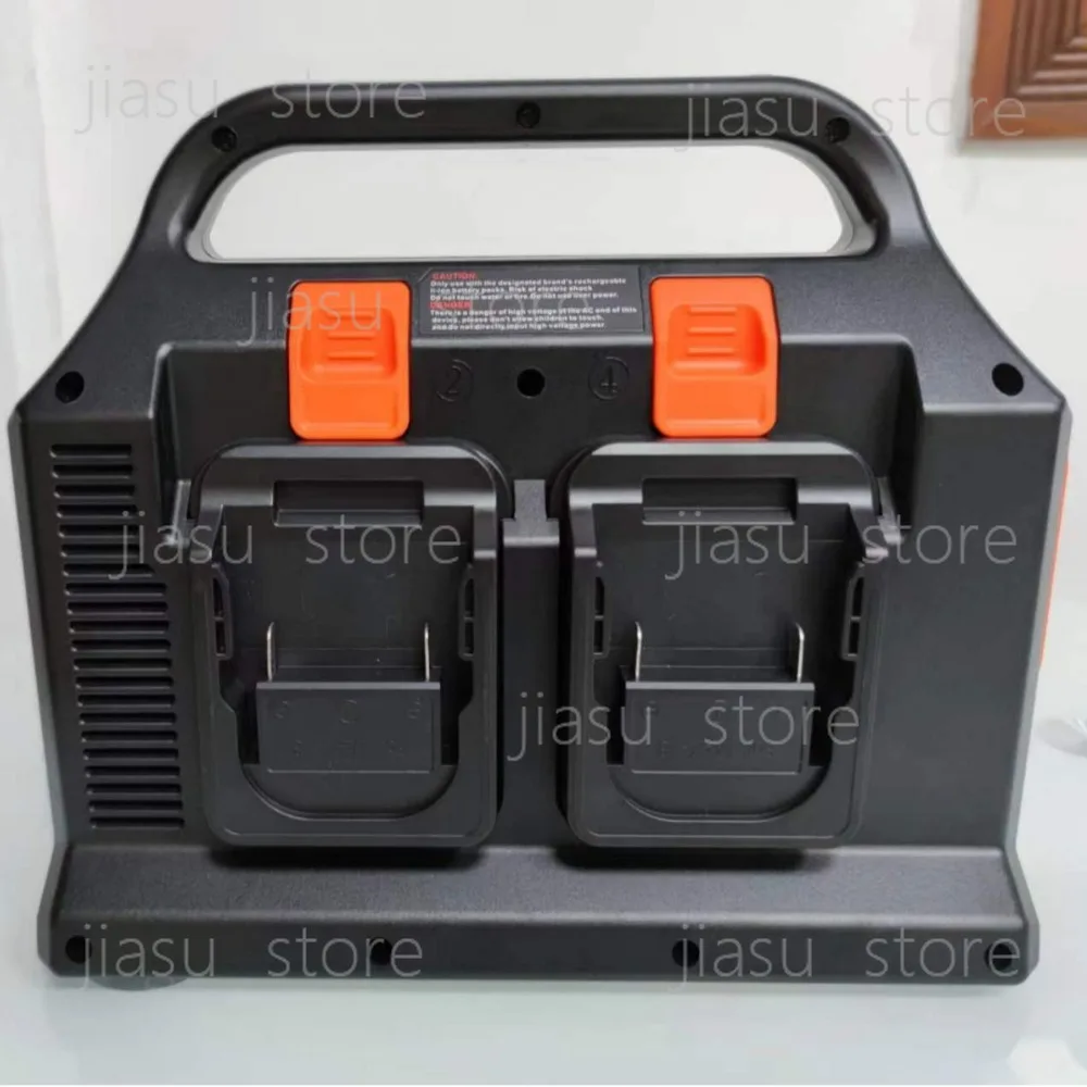300W Portable Power Inverter Compatible 18V Battery, Power Supply Adapter Dual USB and Type‑C Output Ports for Outdoor Emergency