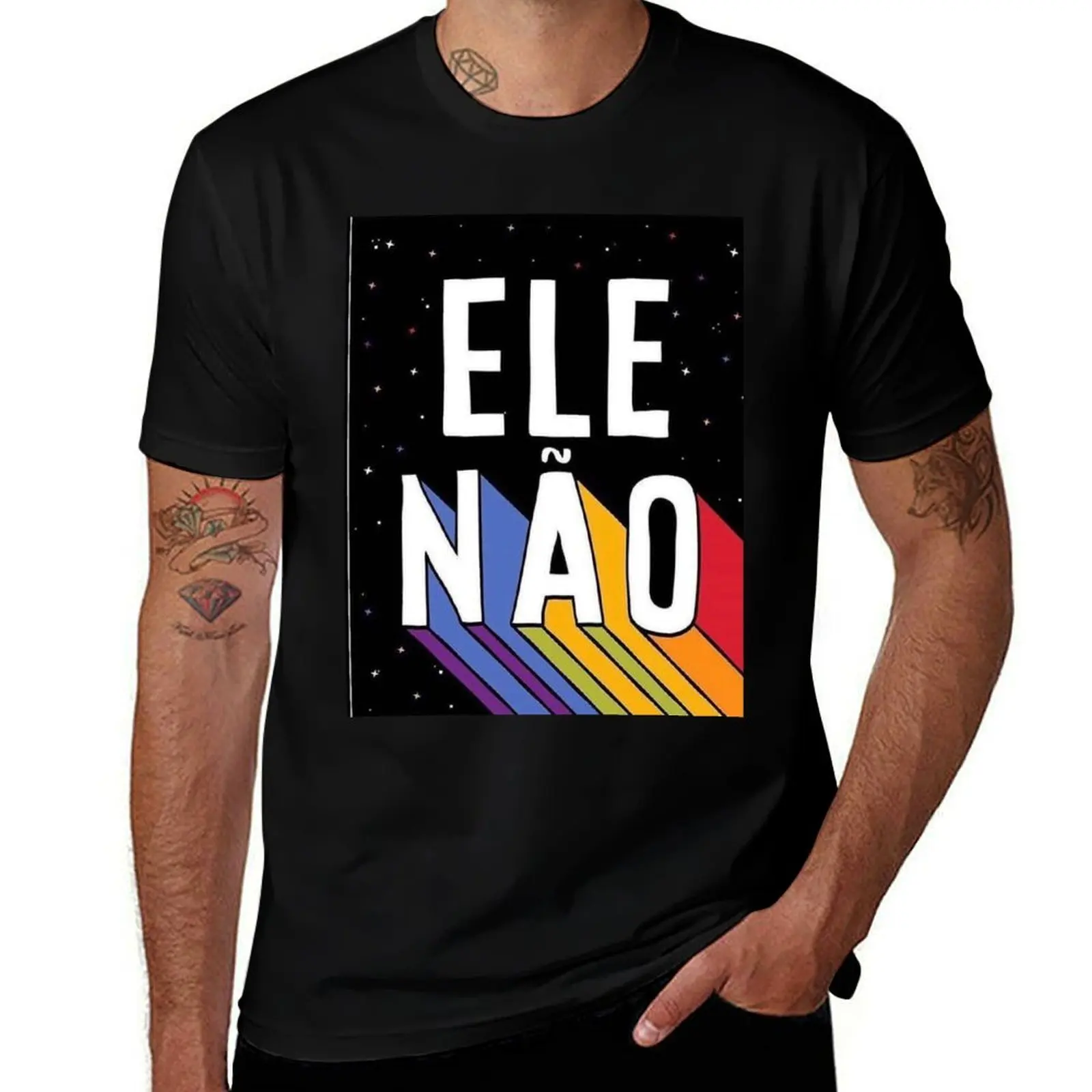 

#elenao bolsonaro T-Shirt t shirts for man cotton funny funny t shirts cotton T-Shirt