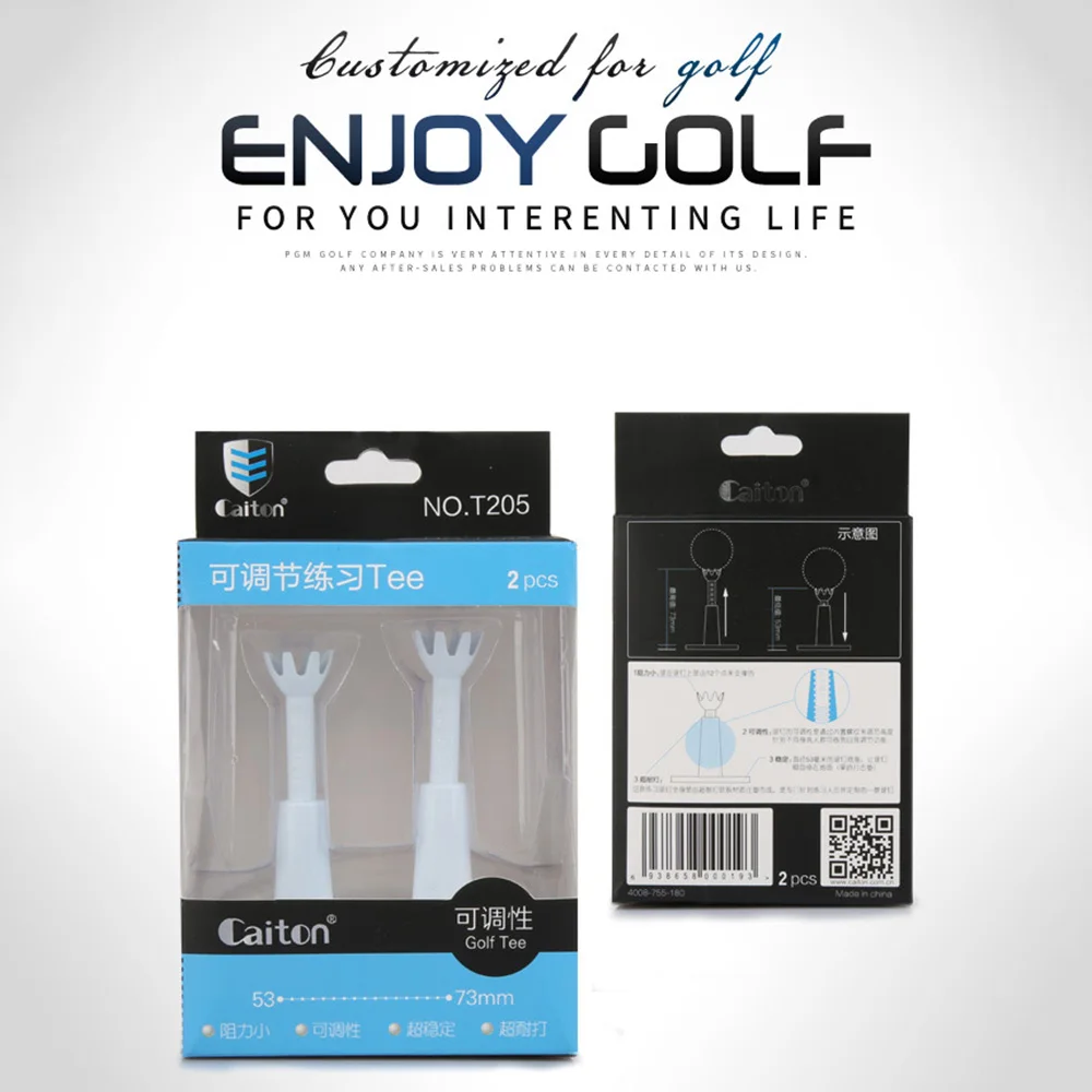 Verstellbare Golf-Tees, unzerbrechlich und langlebig, wiederverwendbare Golf-Tees für den Heimgebrauch – 2er-Pack, weiß – Detail 2