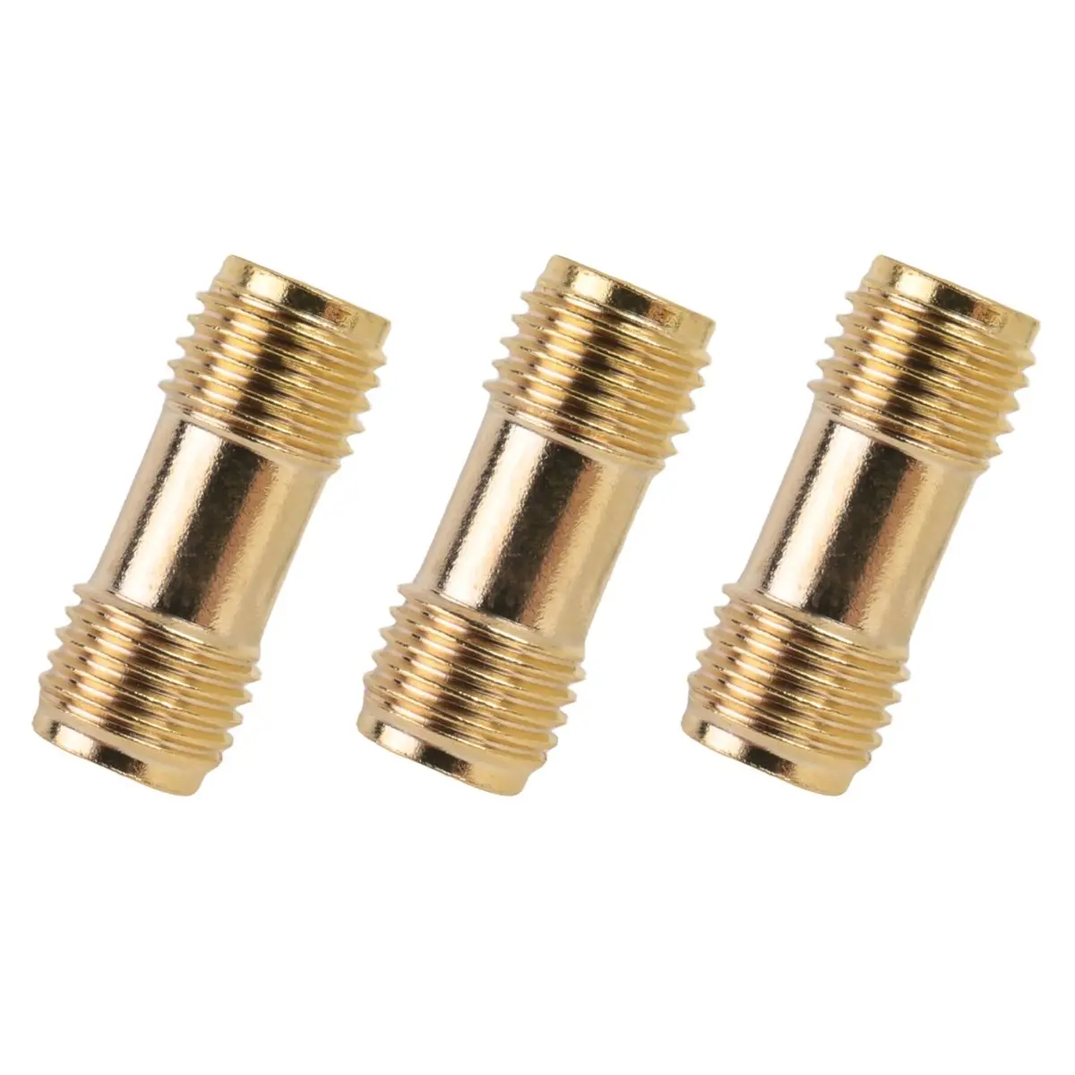 DT60 3x Gold Connector SMA Female to SMA Female For Two Way Radio SMA-F to SMA-F Antenna Adapter