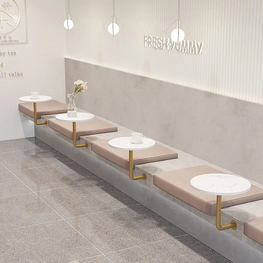 Pub Table Black Bar Table Wall Mounted Cocktail Table Bistro Table MidCentury Modern Dining Table Small Wall Desk with Metal Leg