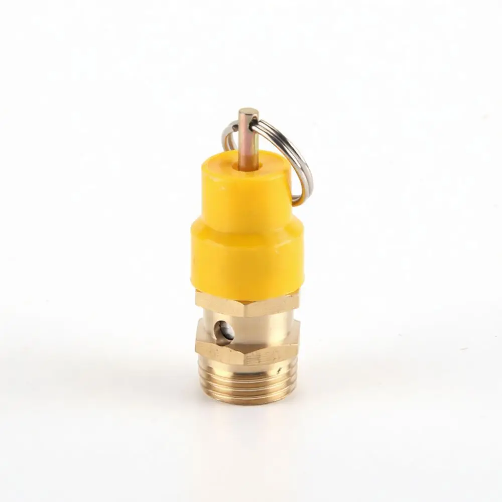 Brass Air Compressor Exhaust Relief Valve Spring Safety Switch For Gas Storage Pneumatic System Control Fitting