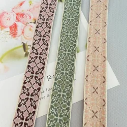 10 Yards /Lots Width 2.5 CM Ethnic Style Webbing Woven Jacquard Ribbon flowers For Garment Straps Accessory IS-3316