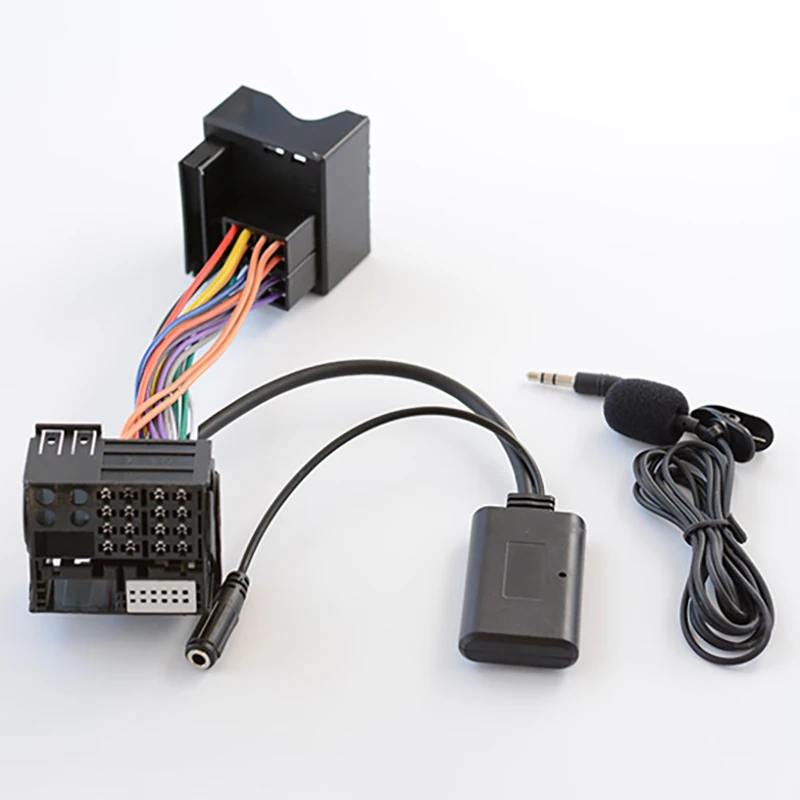 Samochód AUX kabel Adapter Bluetooth + mikrofon nadające się do Peugeot 307 308 407 RD4 Radio CD