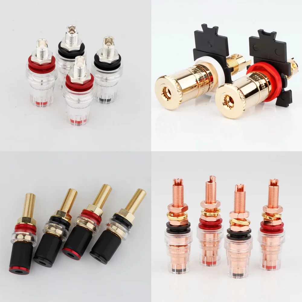 

BP Series High-End Gold/Silver Plated Audio Binding Post for HiFi Audio Power Speaker Amplifier Socket Panel Chassis Mount