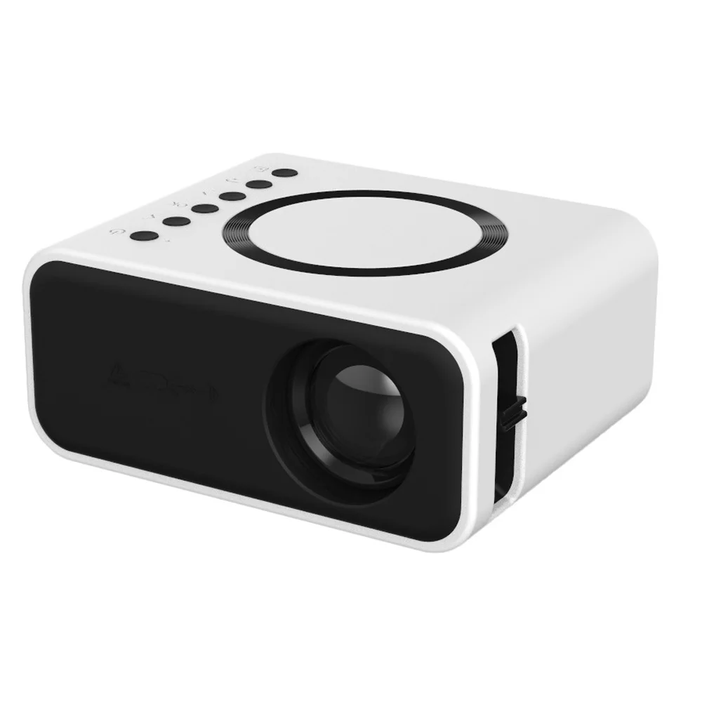 YT300 Mini Portable HD Wireless Wired Mobile Phone Same Screen Projector WiFi LED Light Home Theater Media Video Player