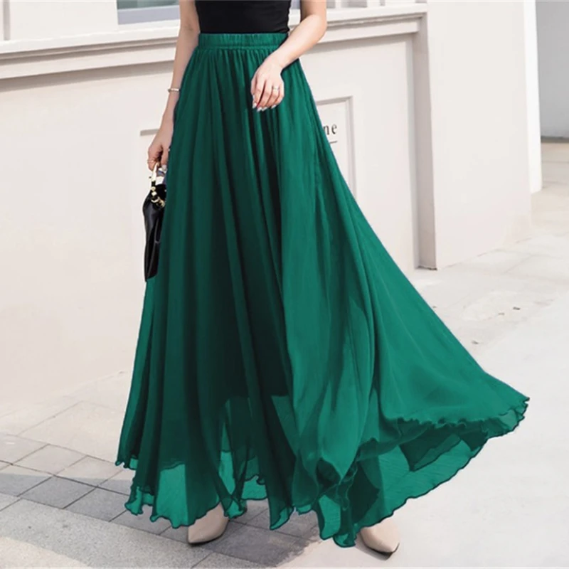 

2026 Women Skirts Mid Length Skirt A Line Slim Fit Elegant Splice Y2k Streetwear Maxi Regular High Waist Casual Work Summer