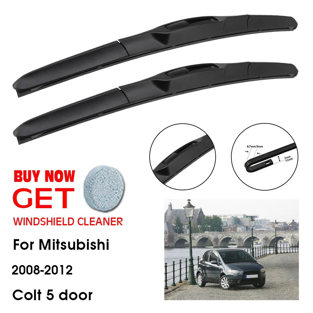 

Car Wiper For Mitsubishi Colt 5 door 24"+14" 2008-2012 Front Window Washer Windscreen Windshield Wipers Blades Accessories