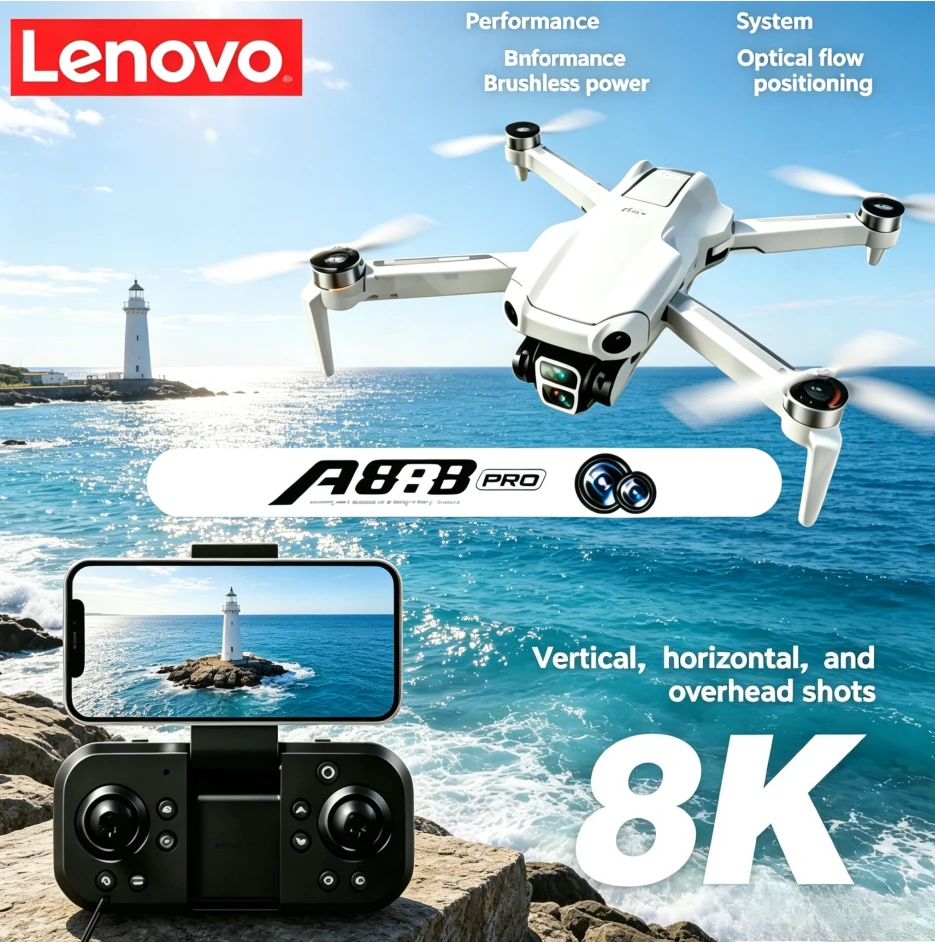 Drone Smart Rc Foldable - 레노버 A888 접이식 쿼드콥터 8K HD