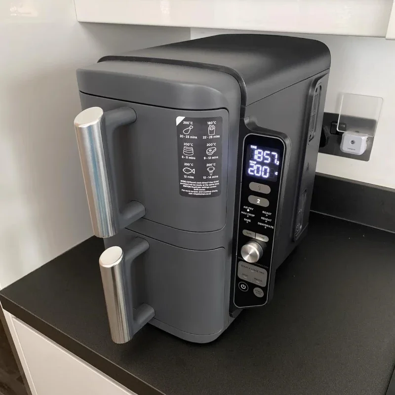 Double Stack XL 6 in 1 Air Fryer Double Basket No Transformer Required