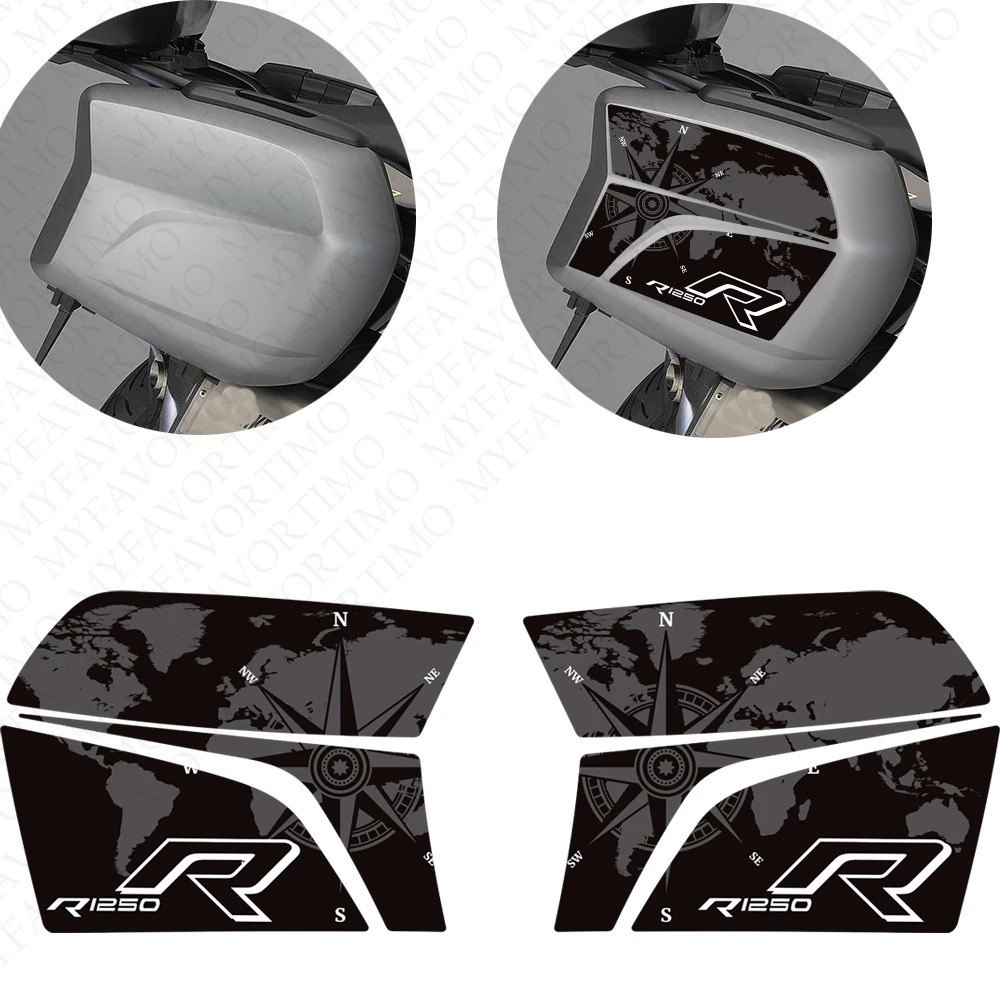 

Motorcycle For R1200R R 1200 R1200 R 2021-2024 Trunk Luggage Rear trunk Stickers Anti-scratch decorative protection Decals