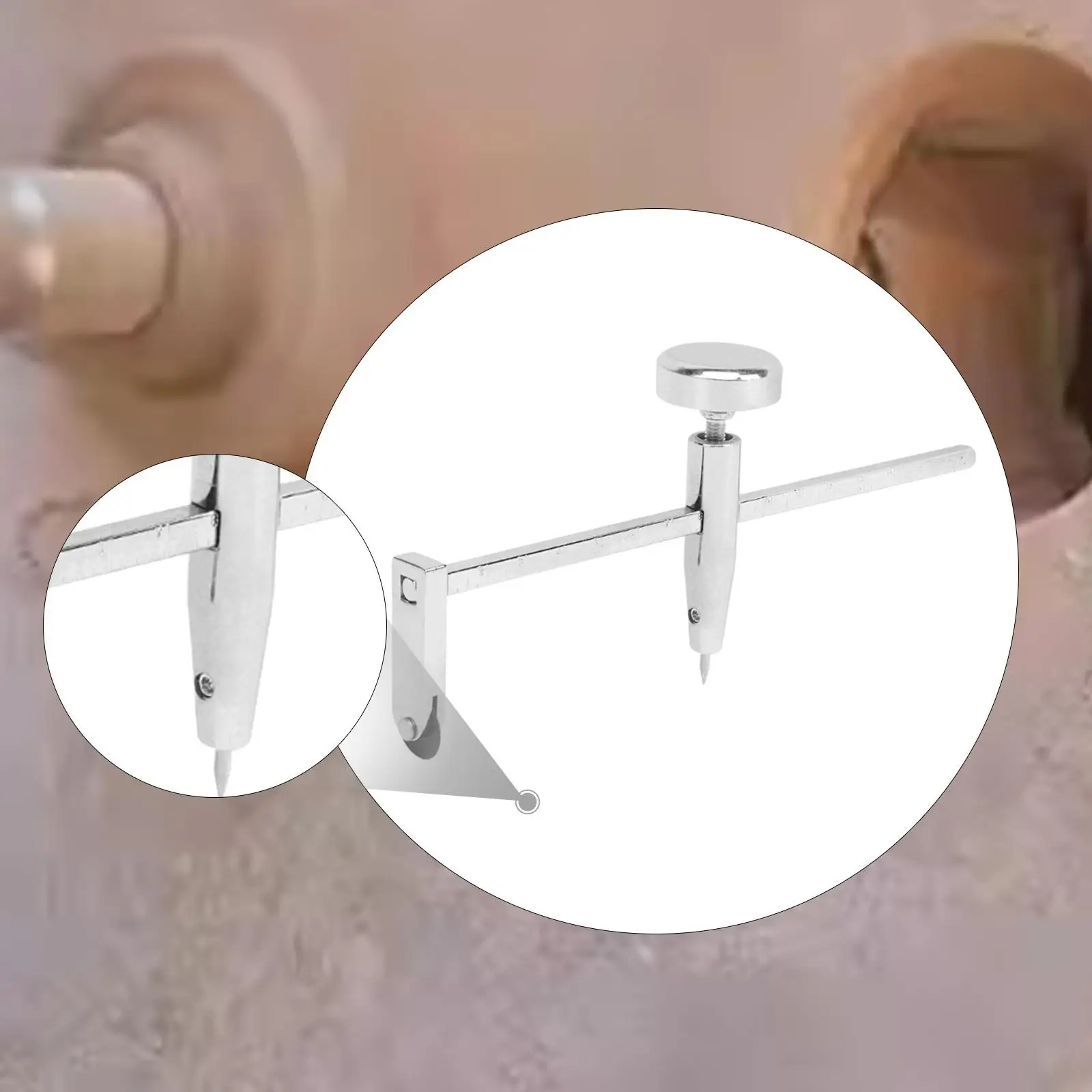 

Drywall Circle Cutter for Easy Notching and Cutting Compass Styled Steel Shaft for Home Repair Work Plasterboard Punch Tool