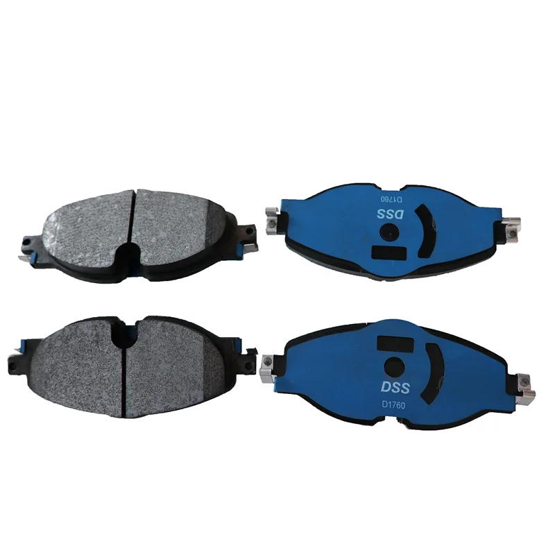 Premium D1760 brake pad set asbestos-free, high-performance carbon ceramic