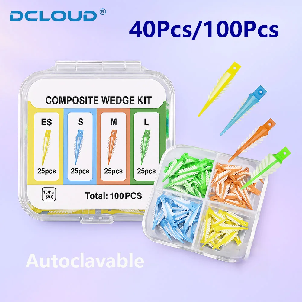 

Dental Interdental Wedges Sealing Endo Composite Wedges Soft Silicone Suitable Adaptive for Teeth Restoration Filling Materials