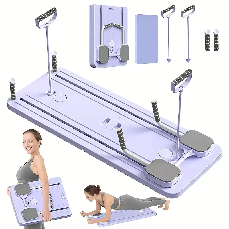 GECOFEER Multifunktionales Fitnessbrett, Bauchbrett, Push-Up-Platte, Pilates-Board, Reformer, Fitness, Core, Trainingsgeräte