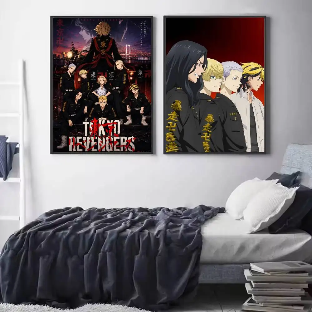 Anime Tokyo Revengers Poster HD Self Adhesive Waterproof Wall Art Ideal for Home Office Dorm Gift
