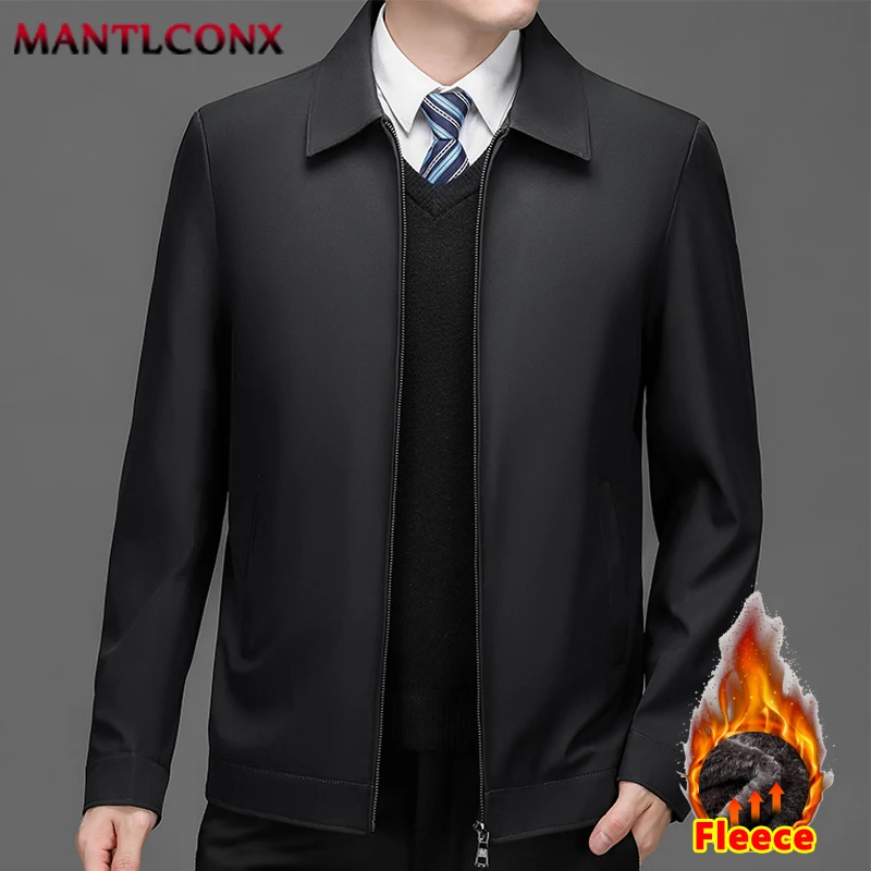 Luxury Men\'s Winter Coats Autumn Winter Warm Jacket Men Social Blazer Men\'s Winter Jacket Business Office Dress Coat Parka 3XL