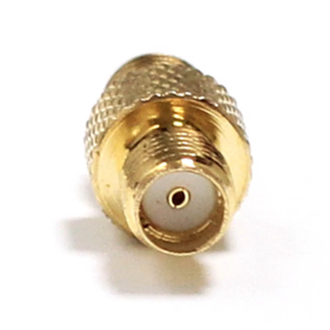 1pc SMA  Female Jack to Female Jack  RF Coax Adapter Convertor Straight Textured Disc  Goldplated  NEW Wholesale