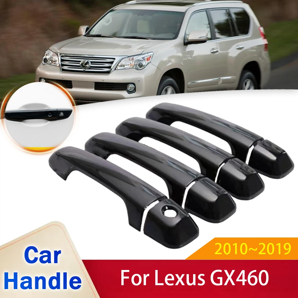 

Fit for Lexus GX460 J150 LC150 2010~2019 Gloss Black Smart Door Handle Cover Style Sticker Trim Car Protective Film Accessories