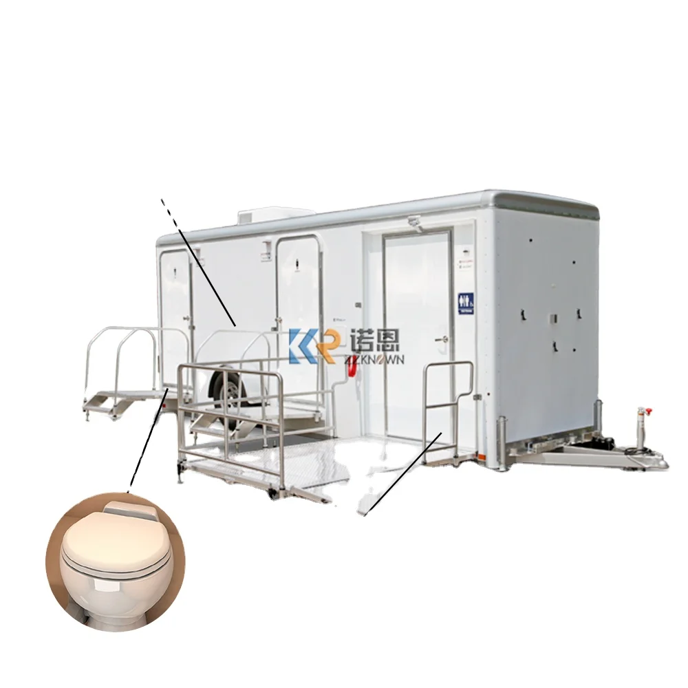 

Public Toilet Trailer Mobile Outdoor Portable Toilet Shower Room Mobile Showers Cabin With Bathroom Restroom