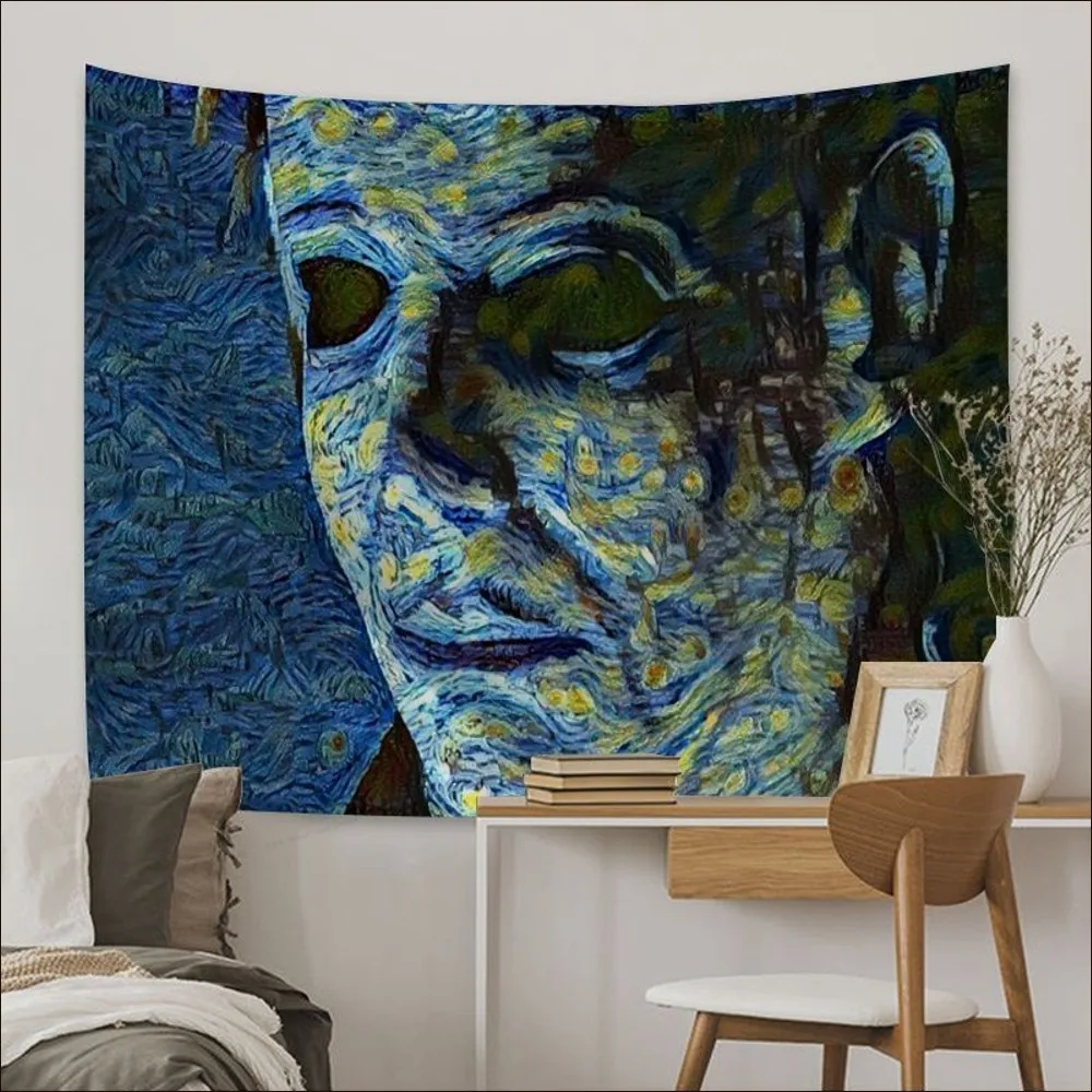 Van Gogh Art Paintings Tapestry Anime Tapestry Hanging Tarot Hippie Wall Rugs Dorm Wall Hanging Sheets