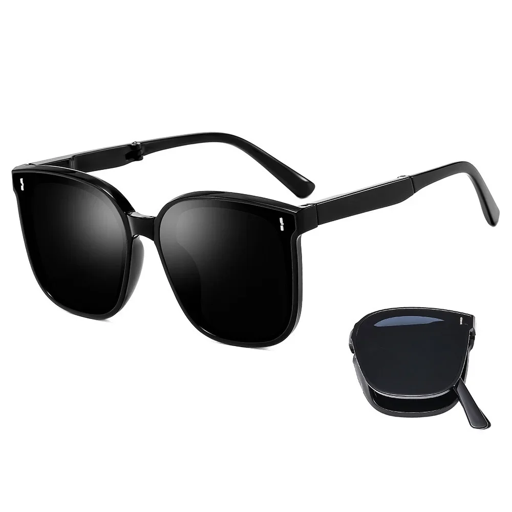 للطي مسحوق أحمر الخدود الترا ضوء النظارات الشمسية عالية الشعور النساء أزياء شعبية النظارات الشمسية النساء الرجال TR90 الصيف نظارات السفر