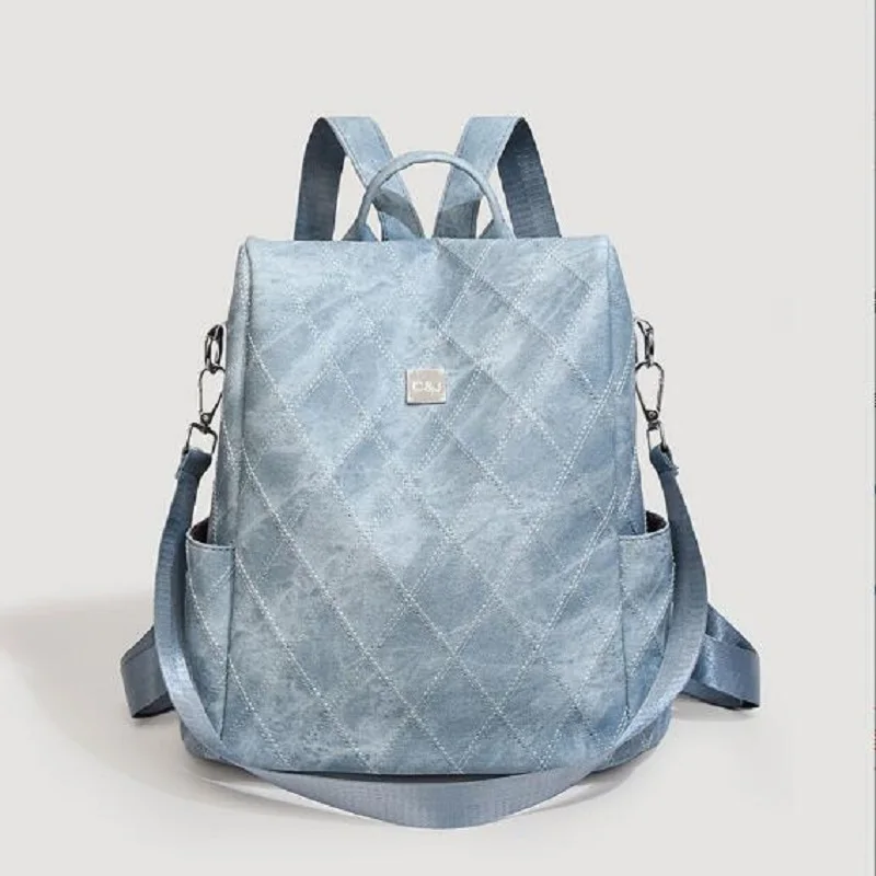 2026 Korean Women's Fashion Vintage Anti Theft Travel Backpacks Large Capacity Shoulder Bags Leather Totes School Bag Backpack