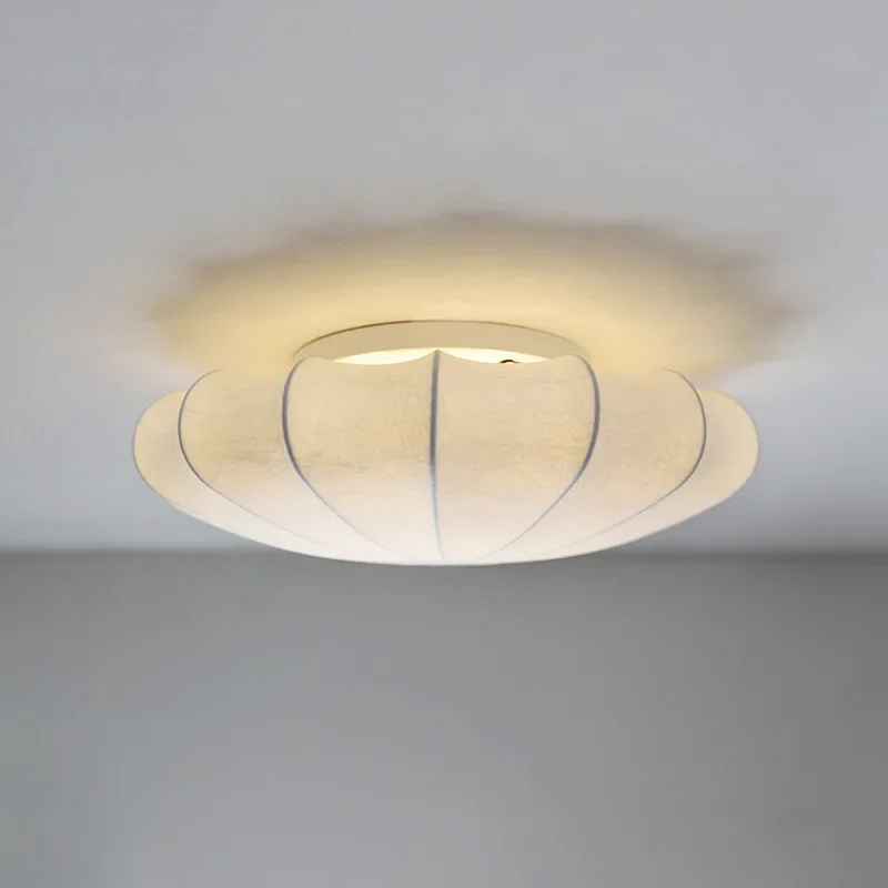 Imagem -03 - Lâmpada de Teto Circular para Quarto Estilo Artístico Lâmpada da Sala Designer Pós-moderno Estudo Quente Luz Creme Criativo