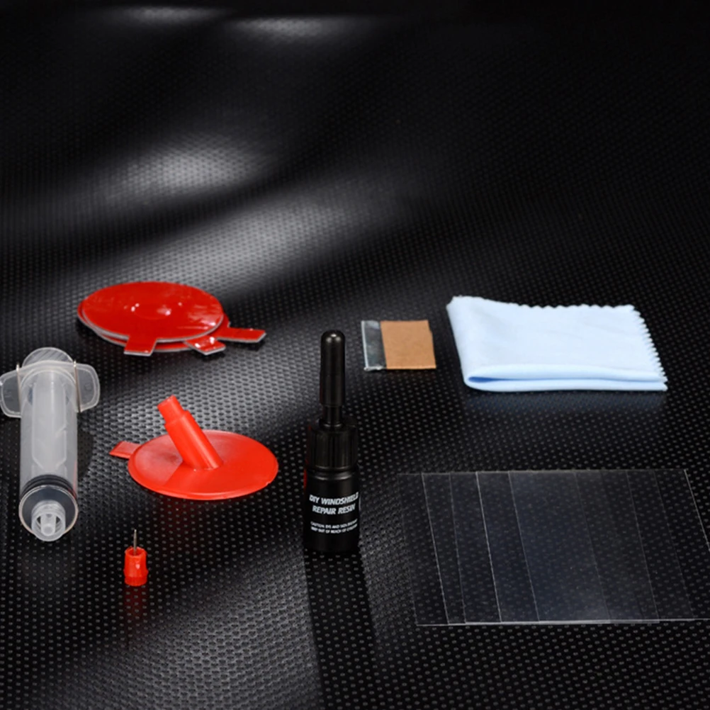 

2 Sets Glass Repair Tools Car Windshield Removal Crack Liquid Kit Steel Cleaner Automotive Dent Remover Glass Clamp Windshield