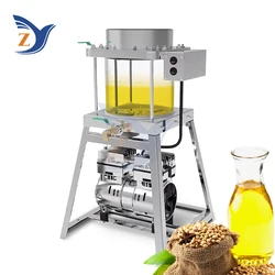 Oil Filter Machine 15-20kg per Hour Residue Press Vacuum Cold Hot Peanut Sesame Canola Automatic Rapeseed Separator Equipment