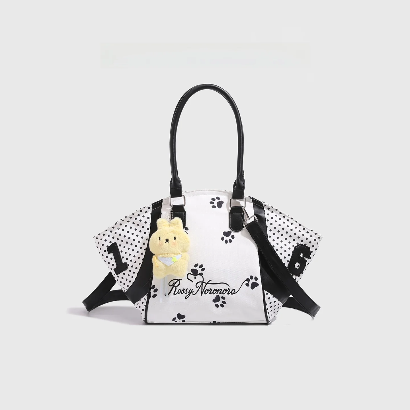 Bolso de Lona Charlie&Kelli para Mujer, Tipo Tote y Bandolera, Estilo Canasta de Mercado, Tamaño Mediano, Cierre de Cremaller...
