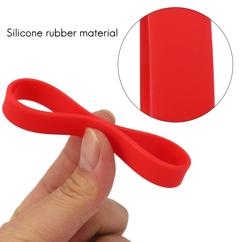 Braccialetto di elasticità della gomma di Silicone di modo braccialetto del polsino della fascia da polso rosso