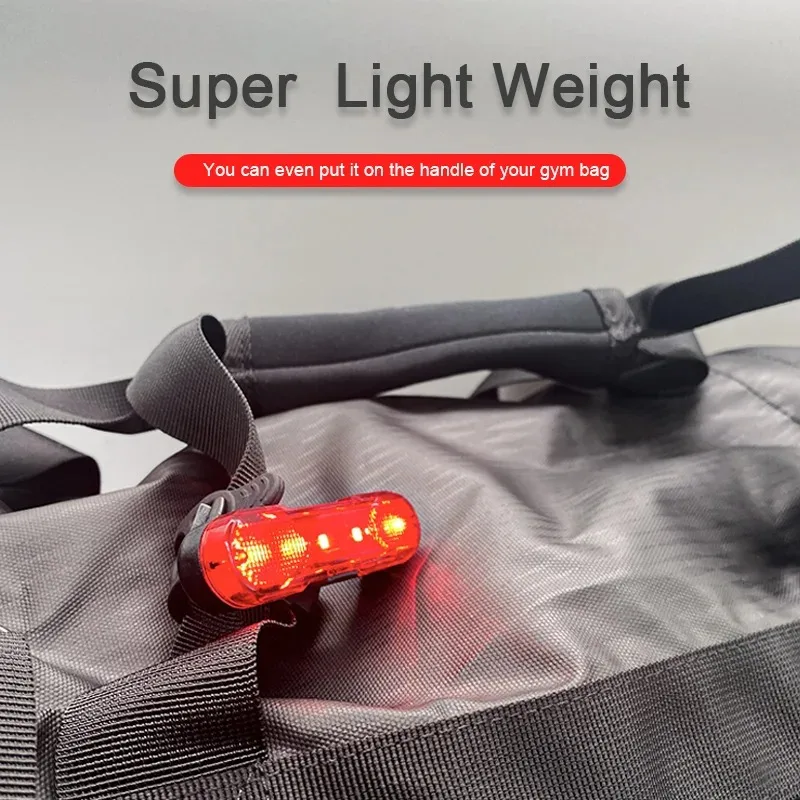 LED Bike Tail Light Rechargeable 4 Lighting Modes Bicycle Rear Warning Lamp Night Riding Safety Light for MTB Bike Accessories