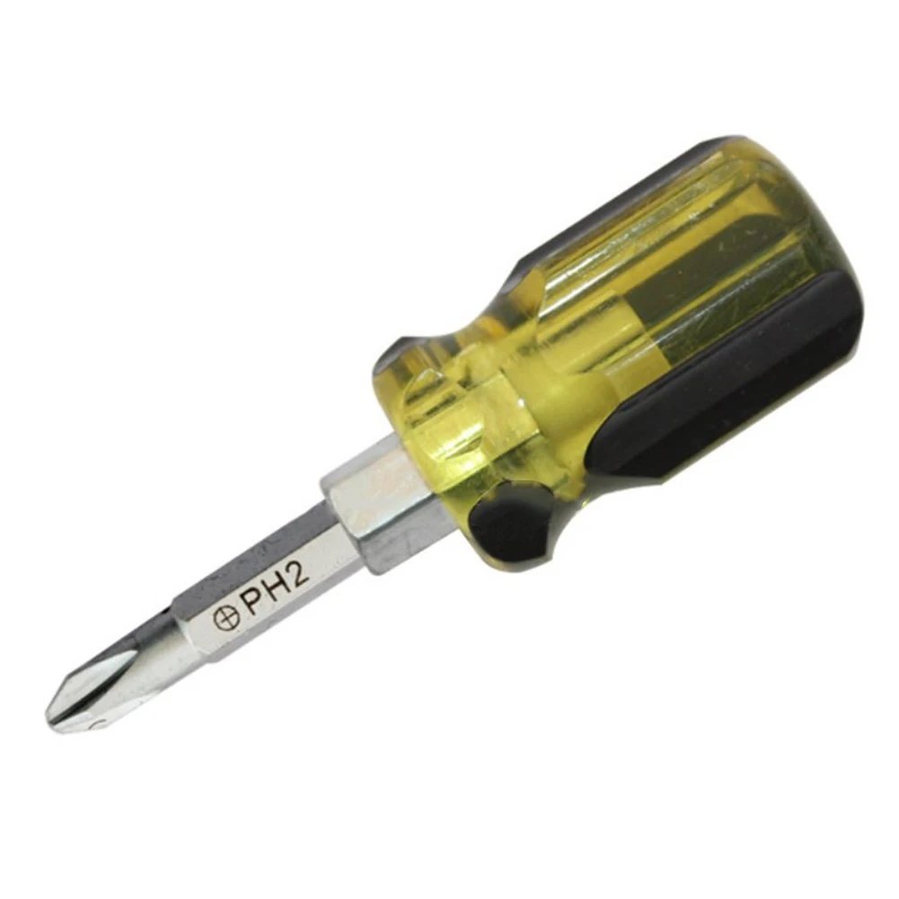 PH2 SL6 Screwdriver Multitool Slotted Cross Batch Head Portable Short Handle Screwdriver Bits Repair Hand Tools