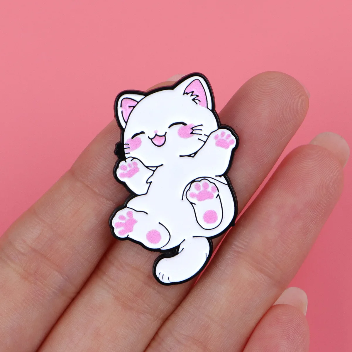 New Cat Paw Brooch Lapel Pin Alloy Badge for Clothing Backpack Accessories Decoration Wholesale Hot Sale Cross Border Stock